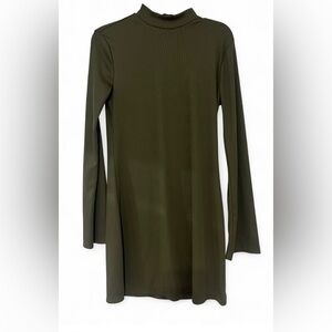 Leith Sage Green Textured Dress
